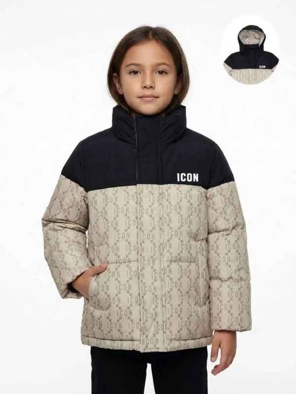 Icon korte jas beige