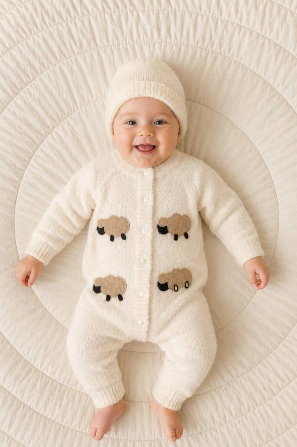 Onesie  offwhite  schaap