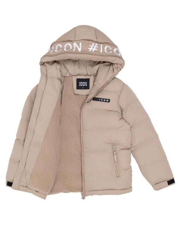 Icon grote letters capuchon  kk 1347 beige