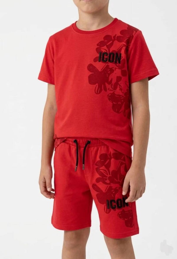 Icon bloem rood