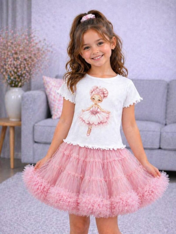 Petticoat+ shirtje lichtroze