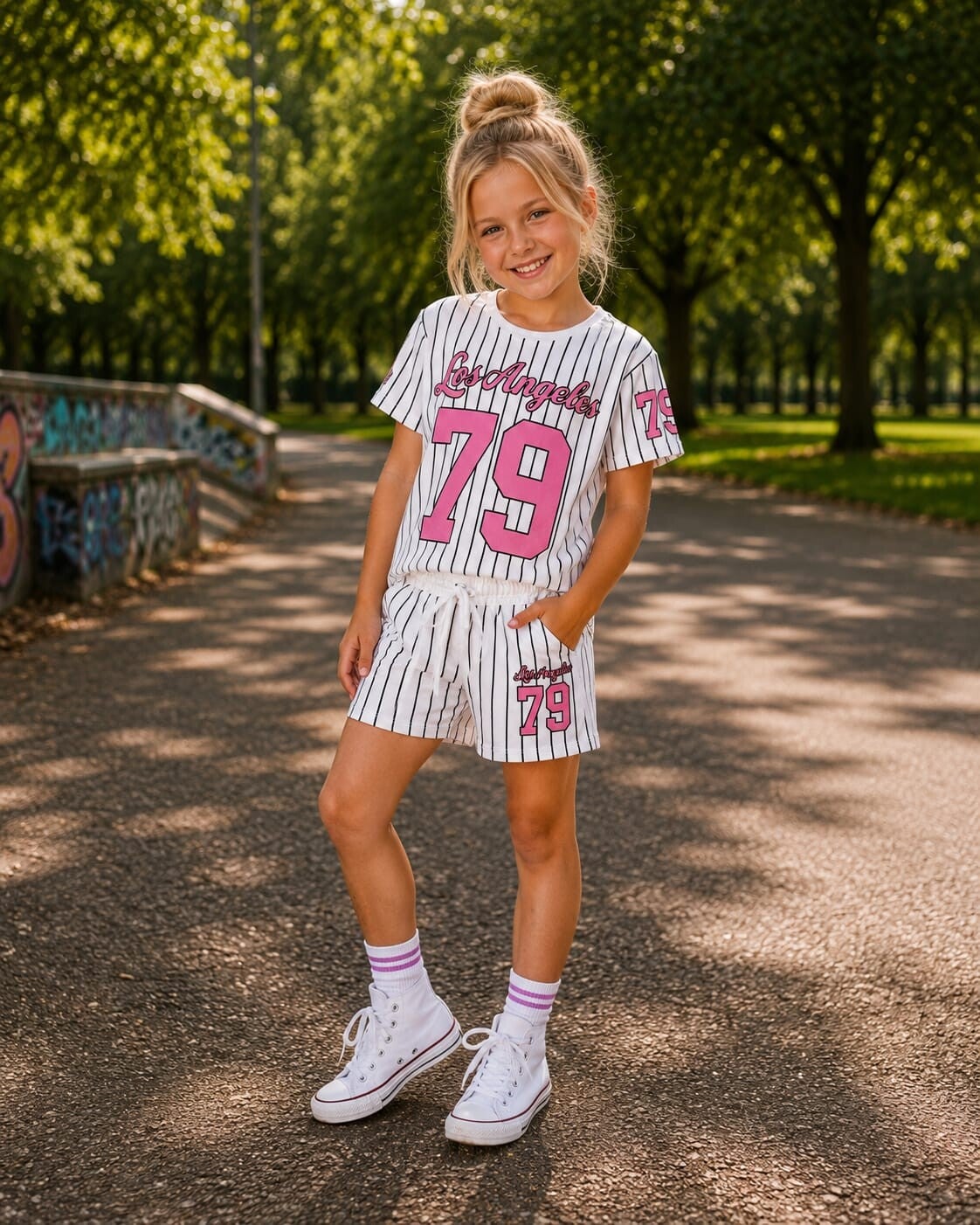 Baseball set wit/roze