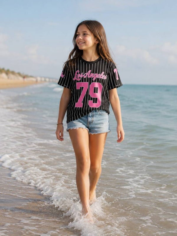 Baseballshirt zwart