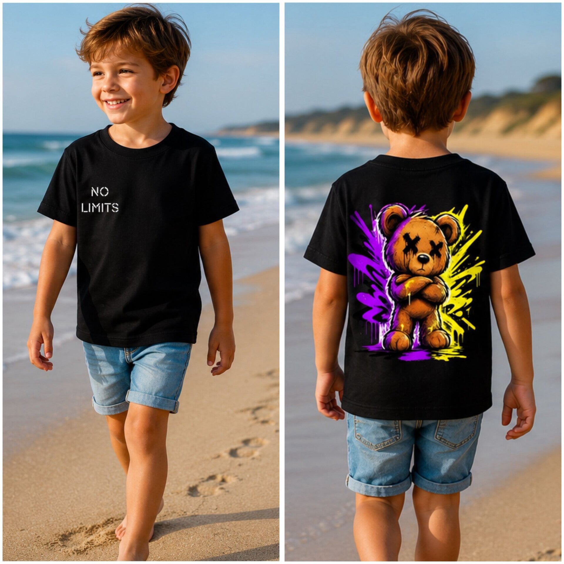 Shirt  no limit beer zwart