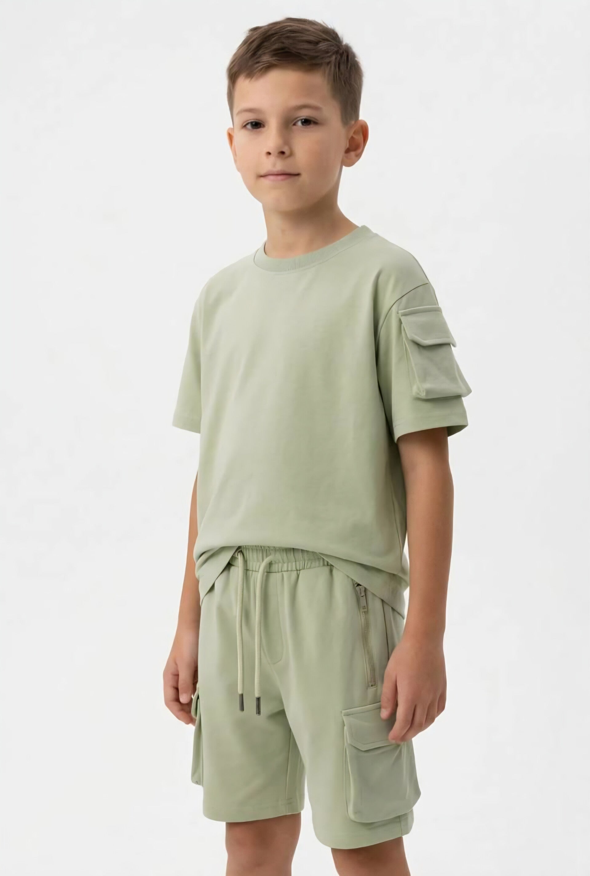 Set cargo olijf groen