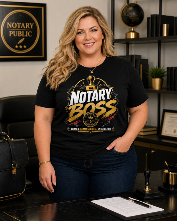 Notary Boss T-Shirt Plus