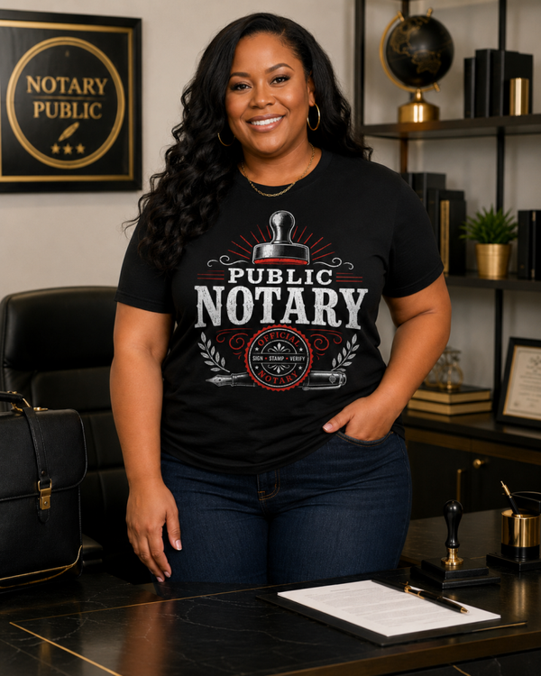 Public Notary T-Shirt Plus