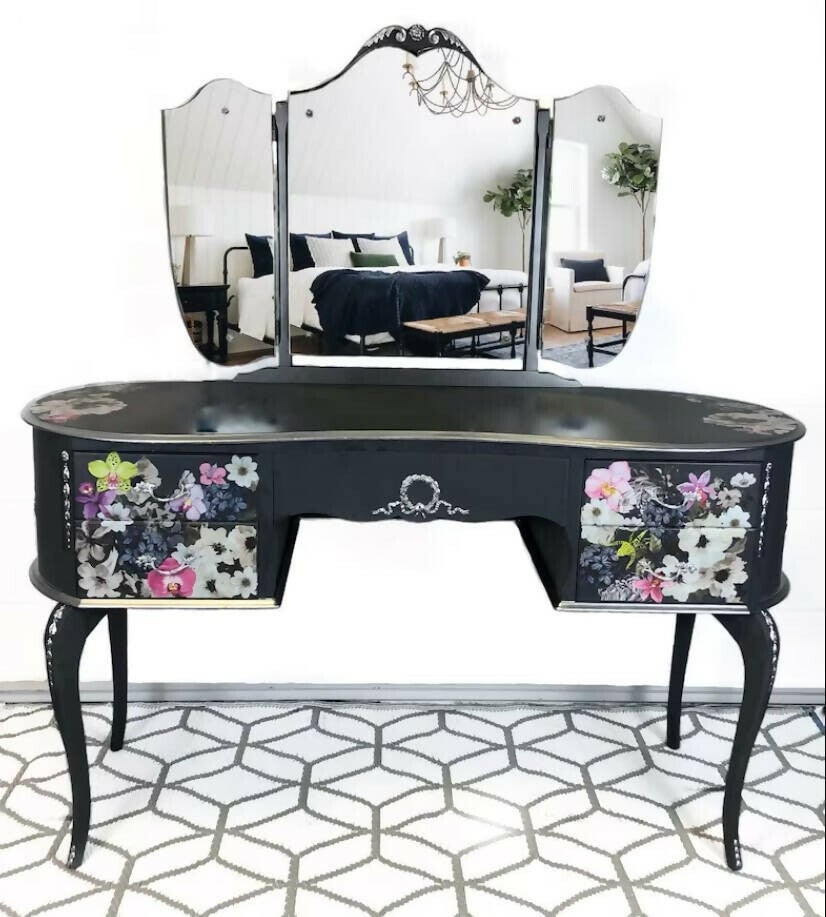 Custom order dressing table and pair of bedsides