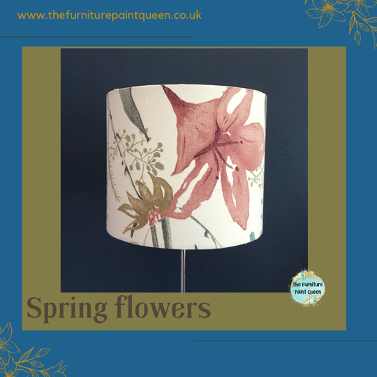 Spring flowers lampshade