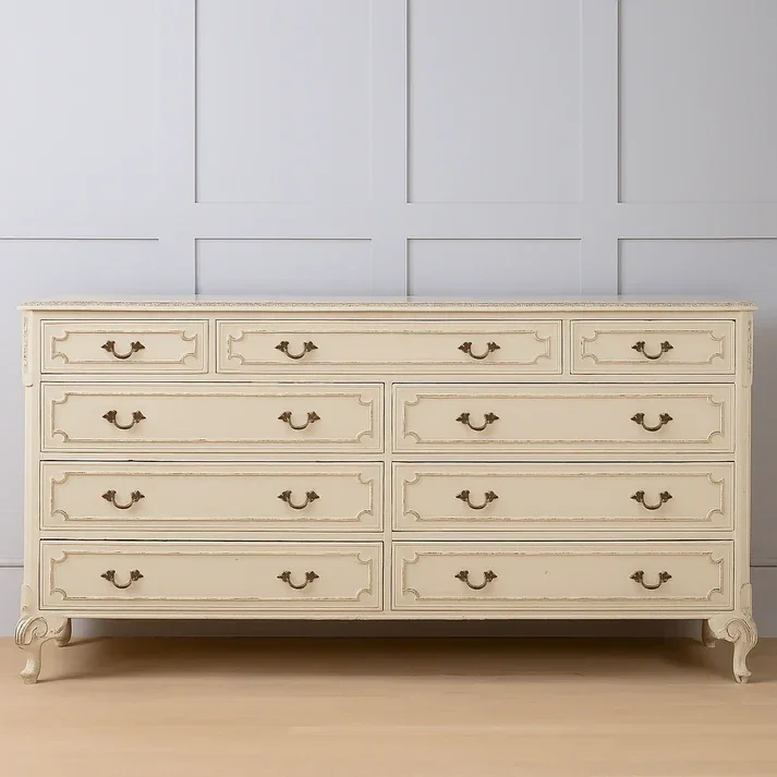 French Louis Olympus merchant chest 9 drawer