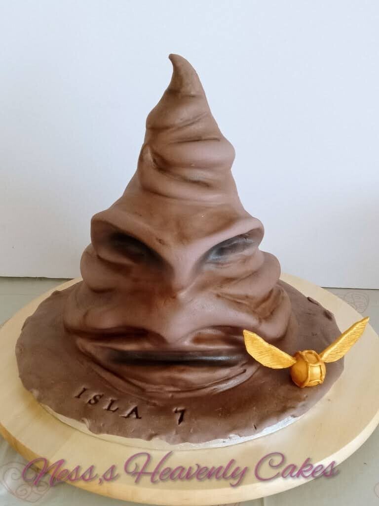 "harry potter" inspired sorting hat cake
