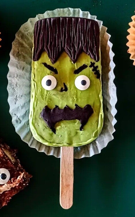 Frankenstein inspired cake pop