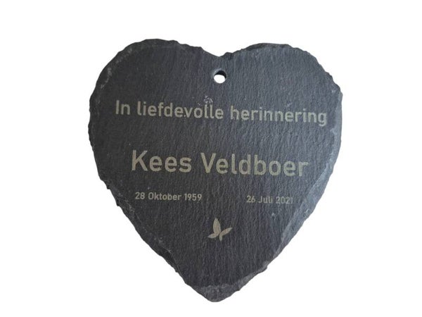 Leisteen Hart Vlinder