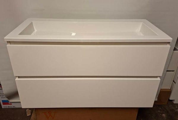 Badkamermeubel 100x46 cm hoogglans wit