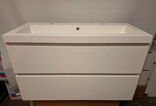 Badkamermeubel 100x46 cm hoogglans wit