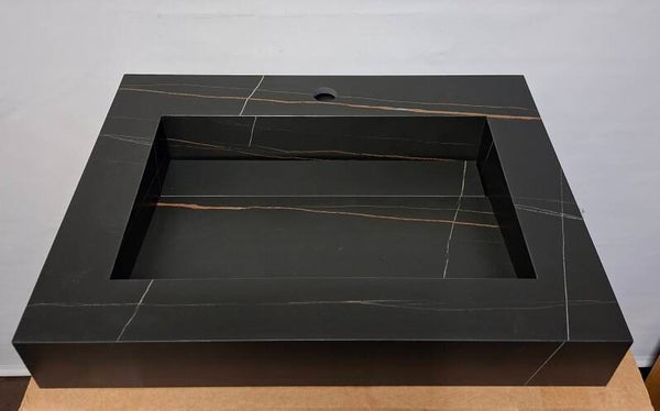 Wastafel Ink Pitch Lauren Black 60x45x9 cm