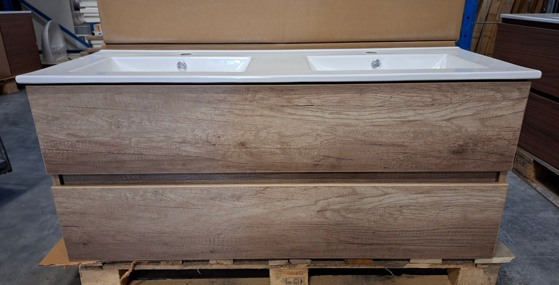 Badkamermeubel 120x46 cm Wisa MB kleur eiken (Canyon Oak)