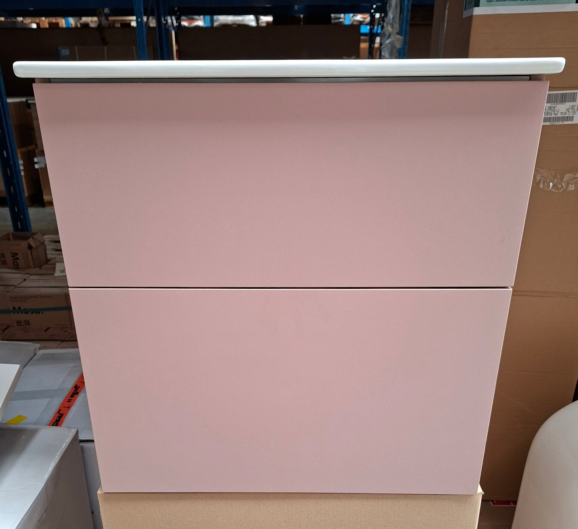 Badkamermeubel 60x46 cm licht roze