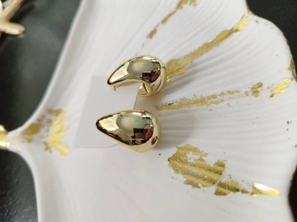 Boucles d'oreilles gouttes doré