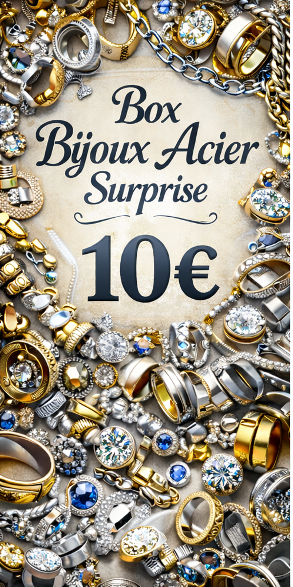 Box  bijoux surprises acier inoxydable 10e