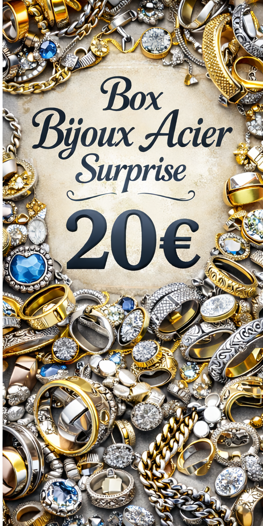 Box bijoux surprise acier inoxydable 20e