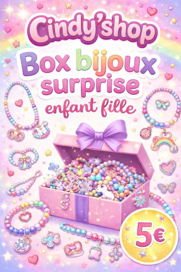 Box bijoux surprises fantaisie enfant fille
