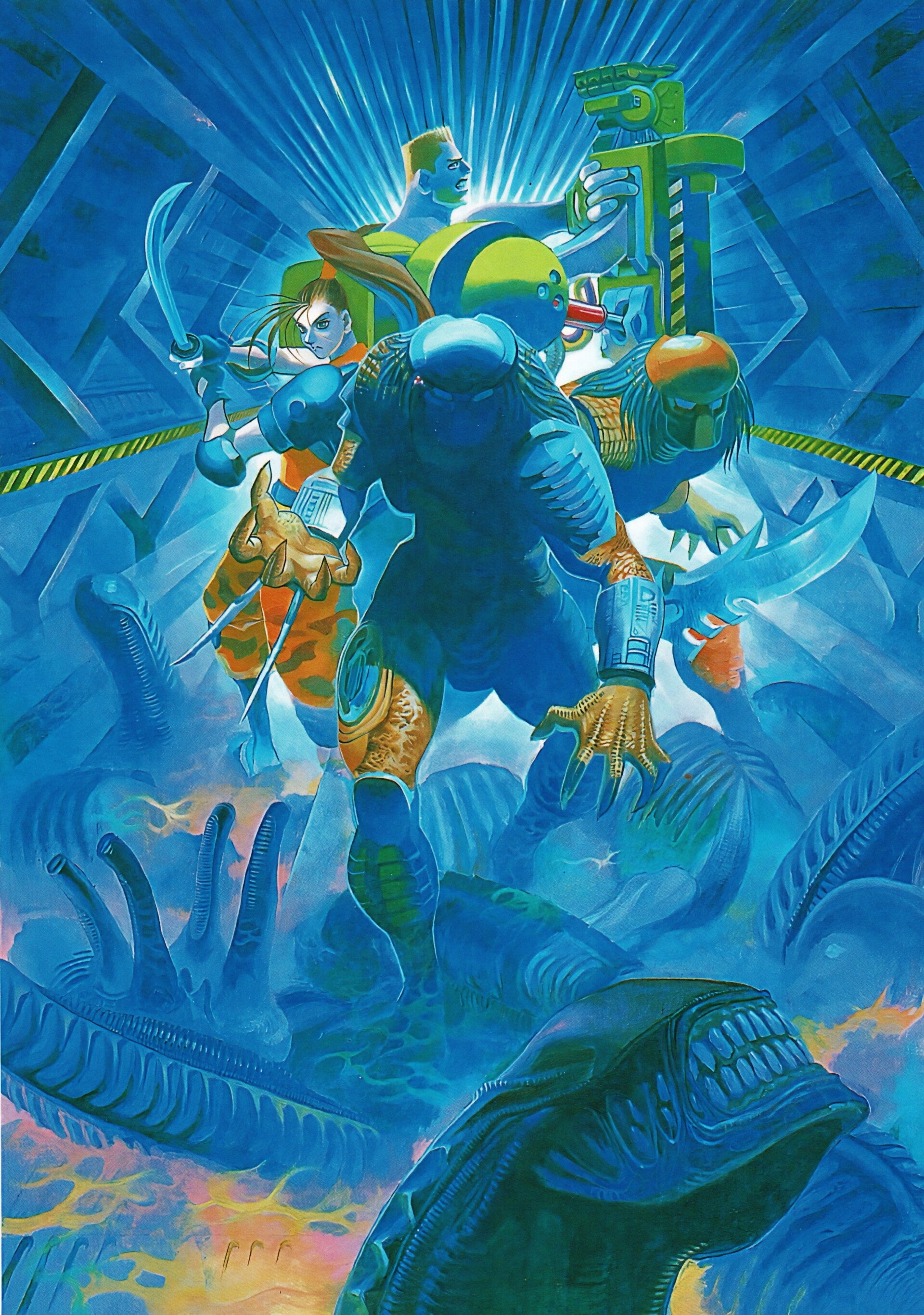 Alien vs. Predator Arcade Version A3 Poster