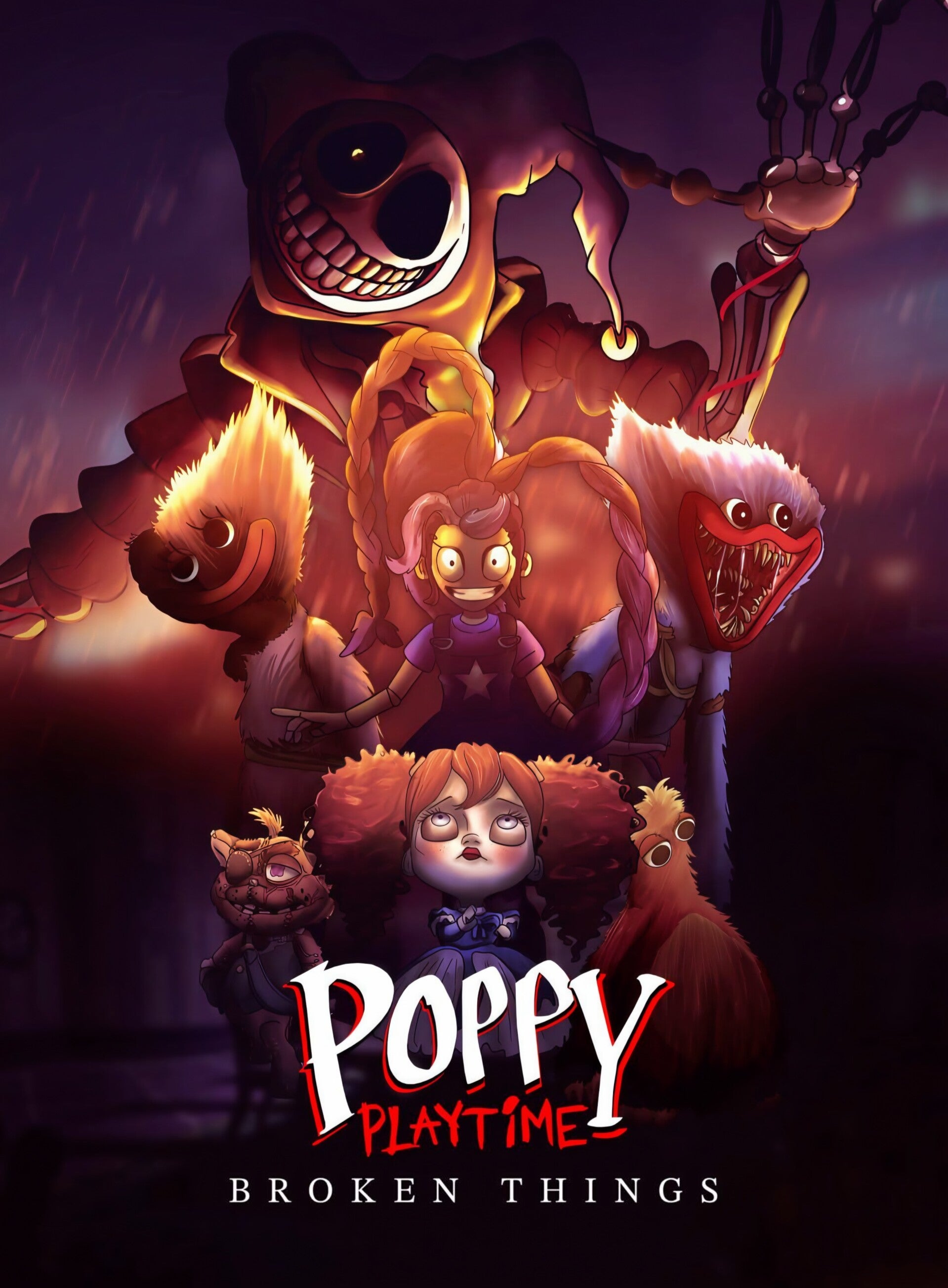 Poppy Playtime Broken Things Glossy A3 Poster