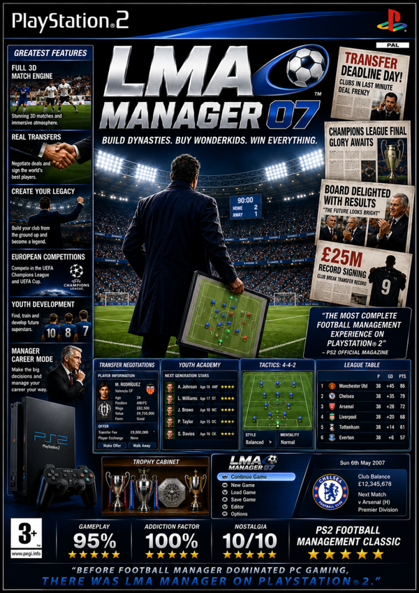 LMA MANAGER 2007 A3 Nostalgia Inspired poster