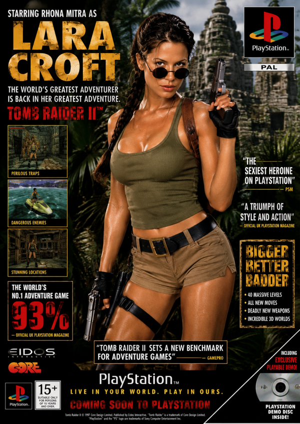 Lara Croft Inspired Adventure Gaming A3 Poster | Retro Explorer Wall Art | Nostalgic Gamer Décor