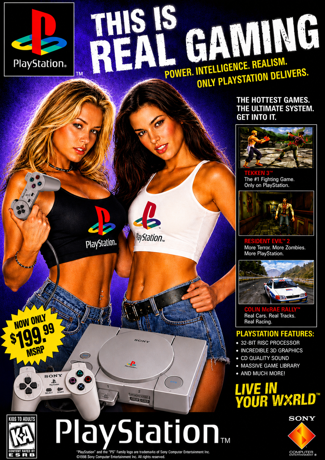 PlayStation Inspired A3 Poster Print – Real Gaming Nostalgia Wall Art