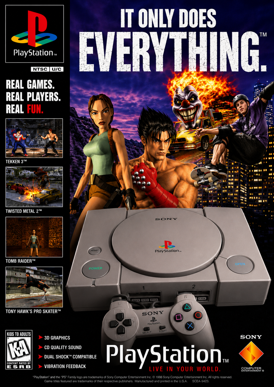 PlayStation Inspired A3 Poster Print – The Console That Changed Gaming