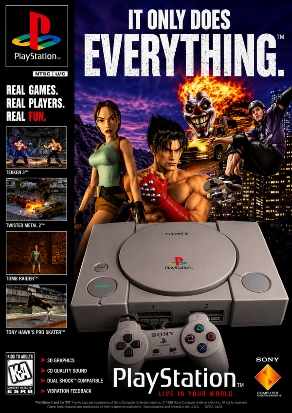 PlayStation Inspired A3 Poster Print – The Console That Changed Gaming