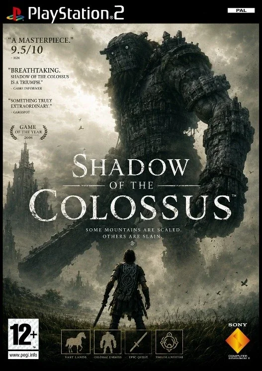 Shadow of the Colossus A3 Gaming Poster – Retro PS2 Wall Art