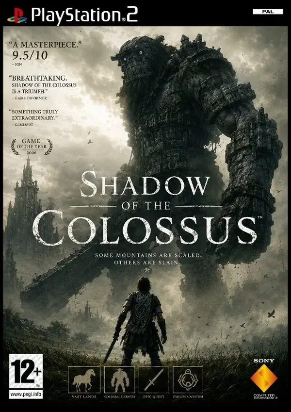 Shadow of the Colossus A3 Gaming Poster – Retro PS2 Wall Art