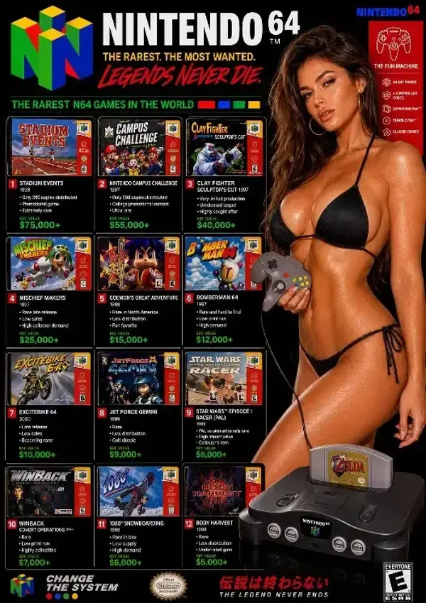 Legendary Game Vault – 90s Collector Poster A3