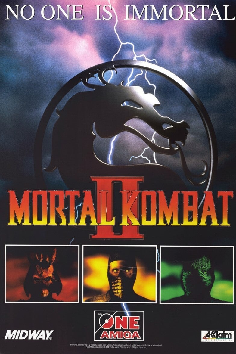 Mortal Kombat II Videogame A3 poster