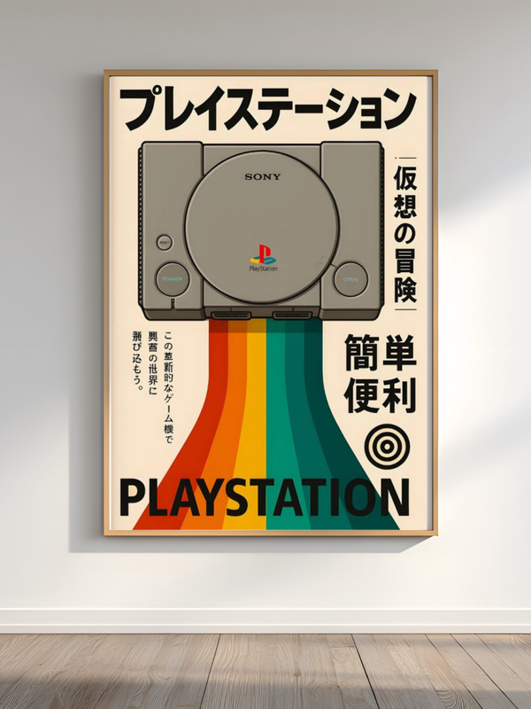 PlayStation Console Japanese A3 poster