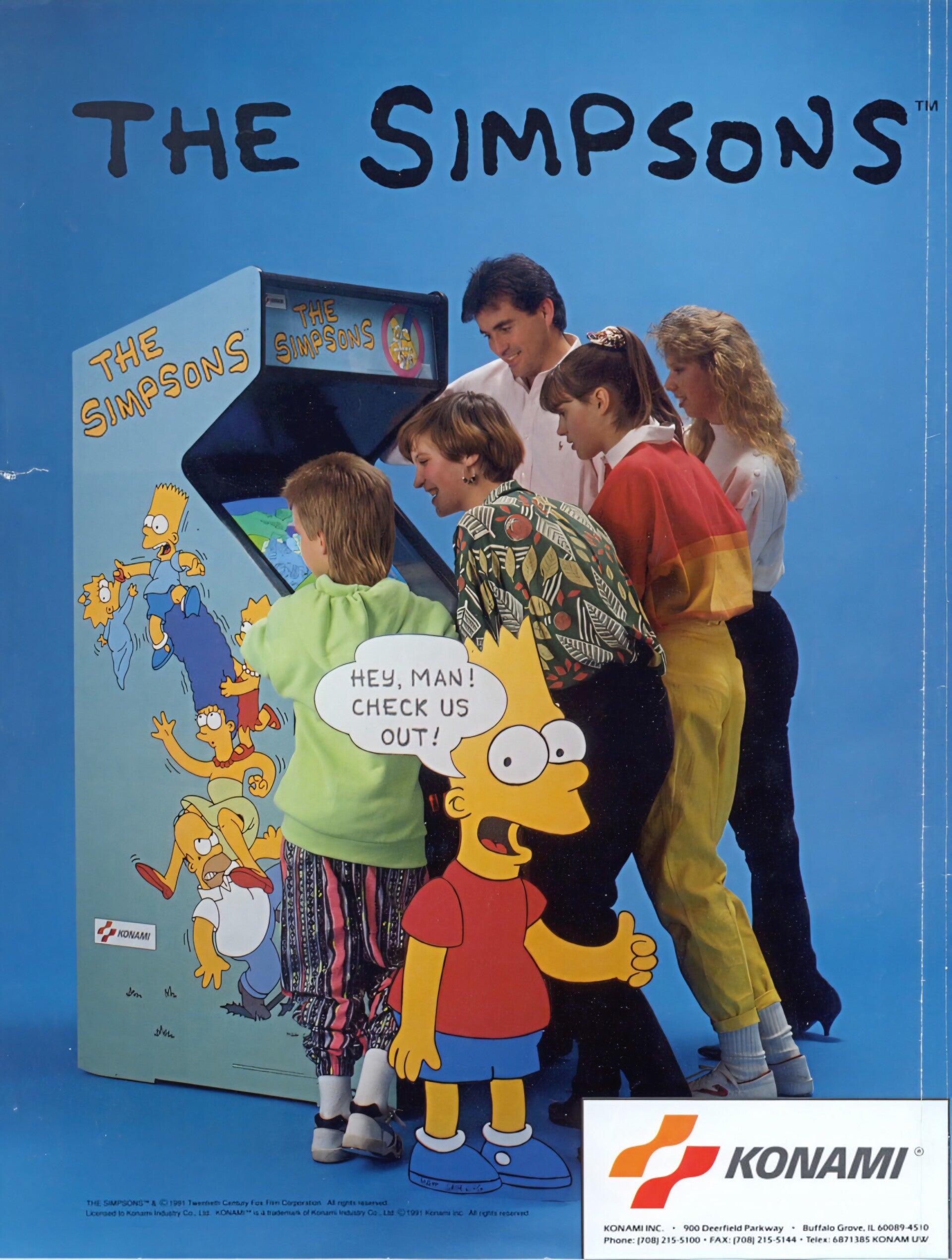 The simpsons Arcade A3 Gaming poster
