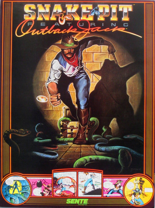Snake pit (Featuring outback Jack) A3 poster