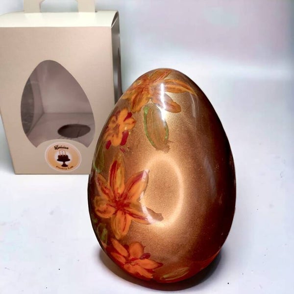 Uovo di Cioccolato Fondente con Scorza di Arancia Candita