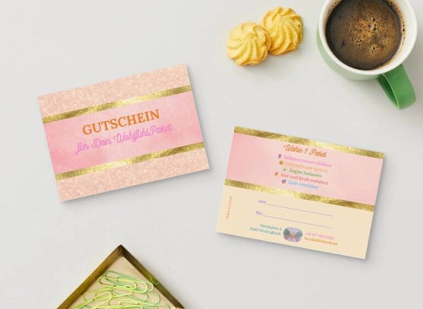 Geschenk Gutschein WohlfühlPaket