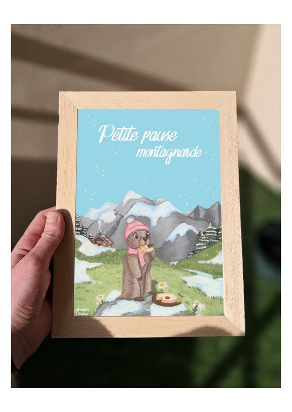 Illustration « Petite pause montagnarde »