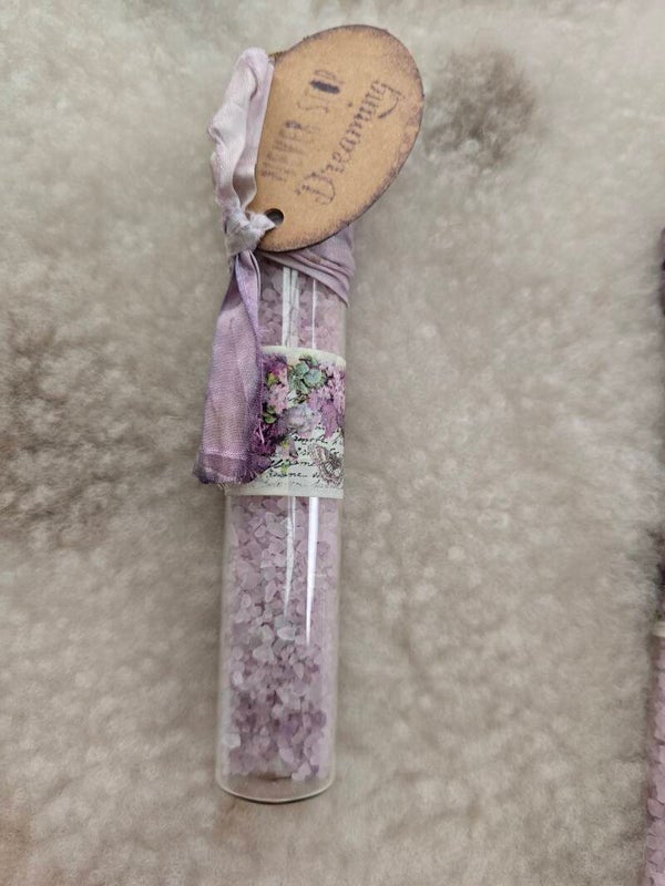 Lavendel buisje met badzout