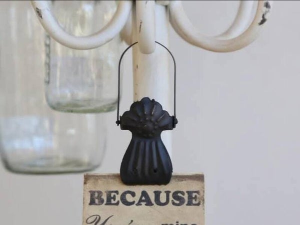 Chic Antique hanger met clip