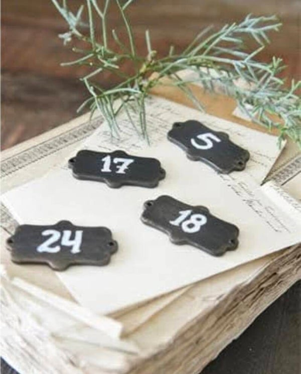 JDL Metalen Cijferplaatjes nr. 1 t/m 24