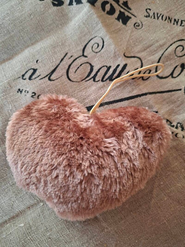 Pluche hart oud Roze