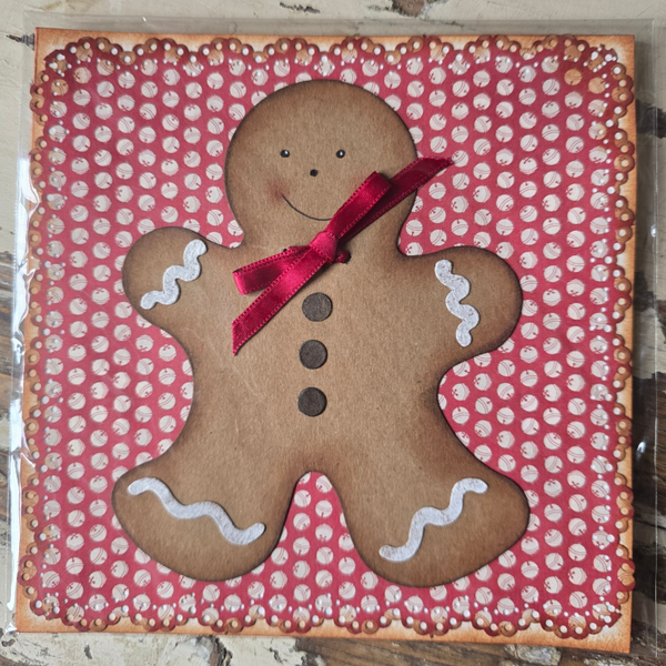 Kaart gingerbread grof