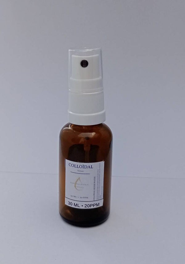 Colloidaal zilver Ag 30ml verkrijgbaar in 30ml tot 5 Liter verpakking.