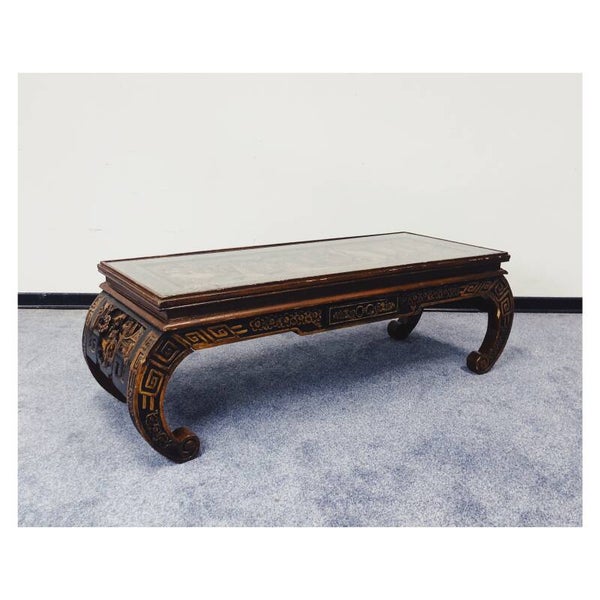 Chinese Salontafel Houtsnijwerk